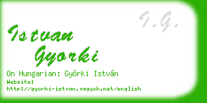 istvan gyorki business card