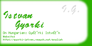 istvan gyorki business card